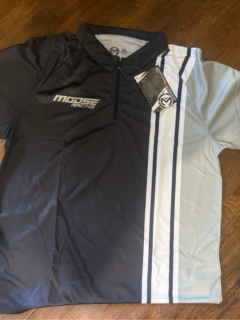 Moose Racing Team Performance Short sleeve shirt - zipper Size 3XL polo